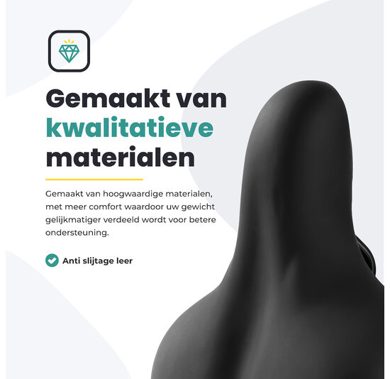 Voltano Fietszadel - Zwart - Stadszadel - Inclusief Zadelstrop