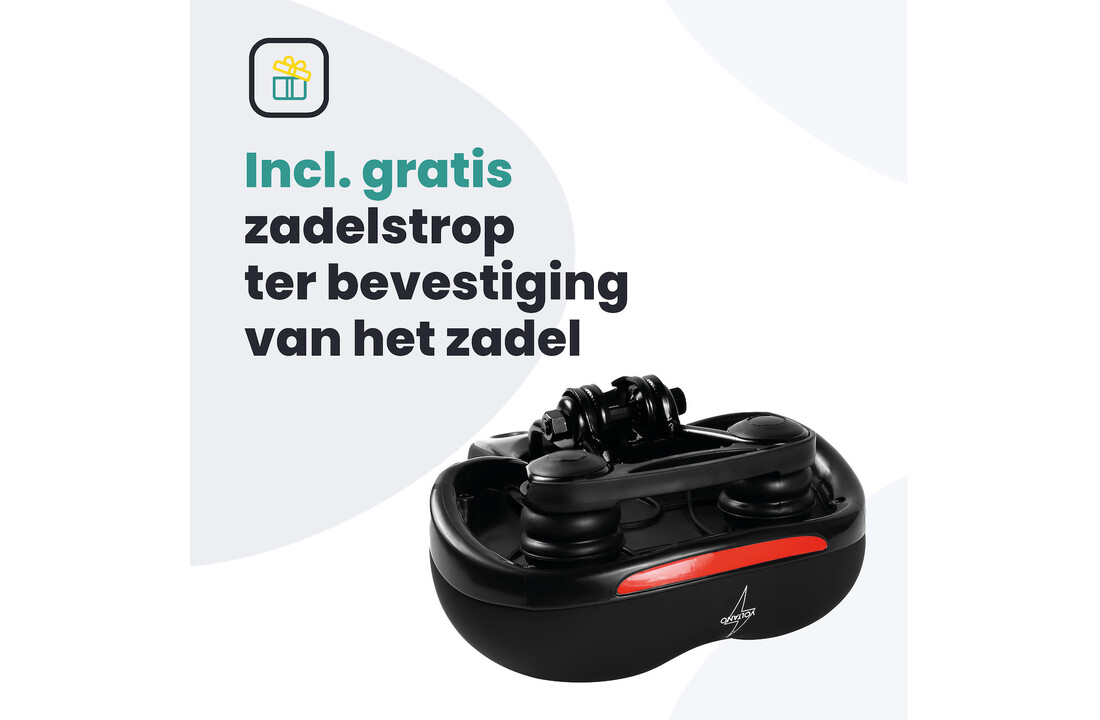 Voltano Fietszadel - Zwart - Stadszadel - Inclusief Zadelstrop
