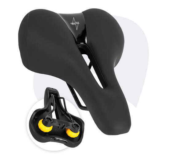 Voltano Fietszadel Elegance - Zwart - Dames - Gel Zadel