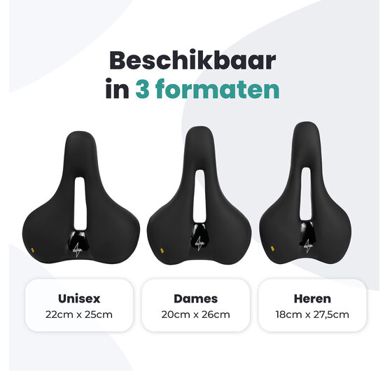 Voltano Fietszadel Elegance - Zwart - Dames - Gel Zadel