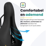 Voltano Fietszadel Elegance - Zwart - Dames - Gel Zadel