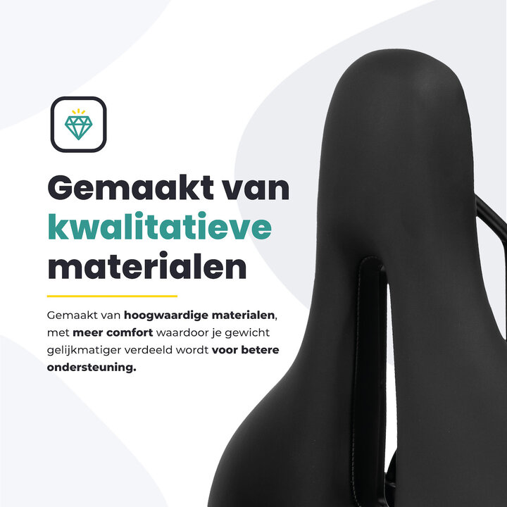 Voltano Fietszadel Elegance - Zwart - Dames - Gel Zadel