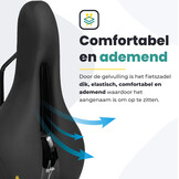 Voltano Fietszadel Elegance - Zwart - Trekking Gel Zadel - Heren