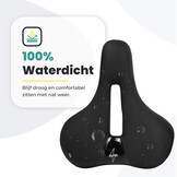 Voltano Fietszadel Elegance - Zwart - Unisex - Breed - Gel Zadel