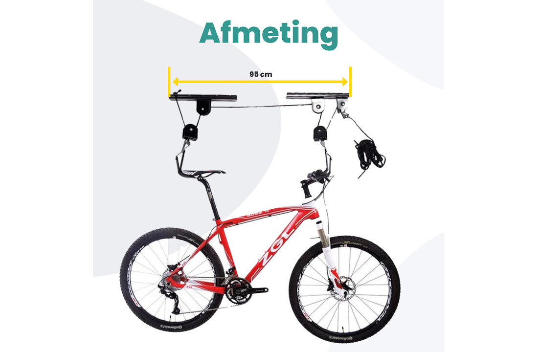 Voltano Fietslift - Ophangsysteem Fietstakel - Zwart