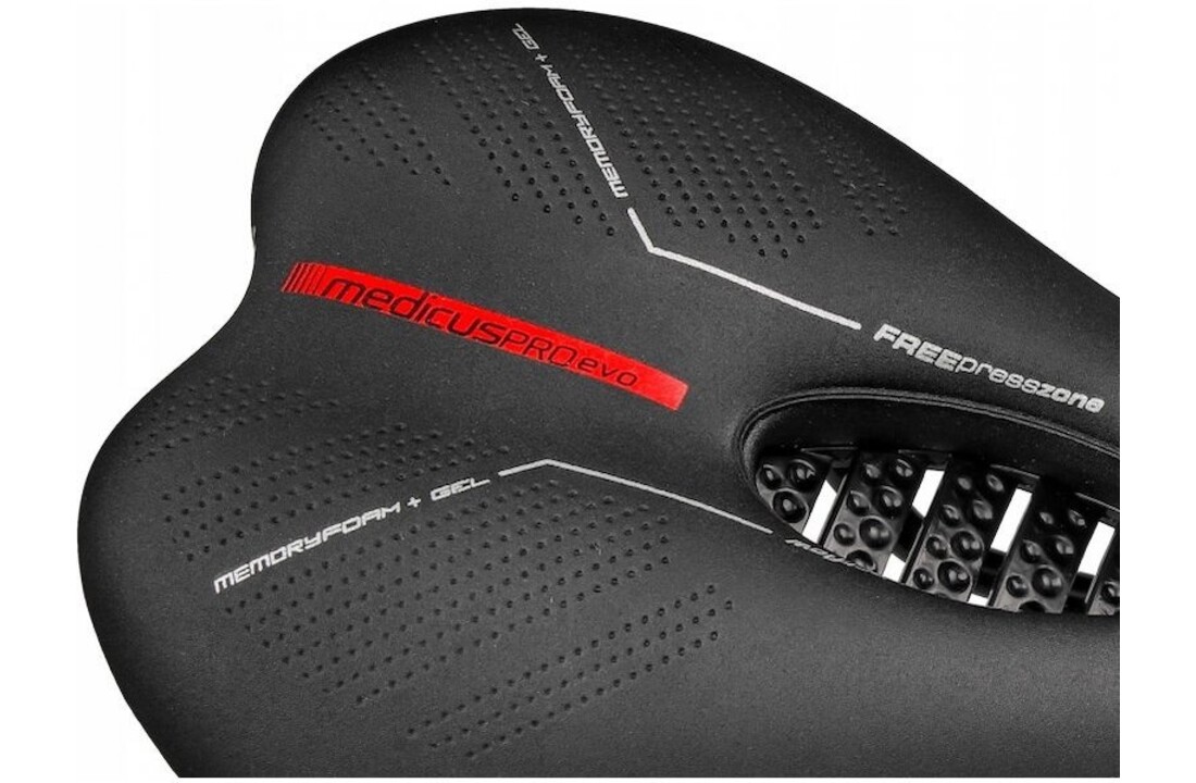 Wittkop Medicus Pro Evo 7.0 Unisex MTB Fietszadel - Memory Foam Met Gel Inleg Zadel