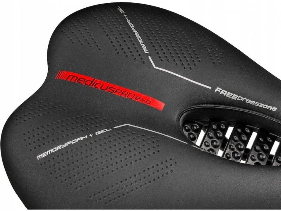 Wittkop Medicus Pro Evo 7.0 Unisex MTB Fietszadel - Memory Foam Met Gel Inleg Zadel