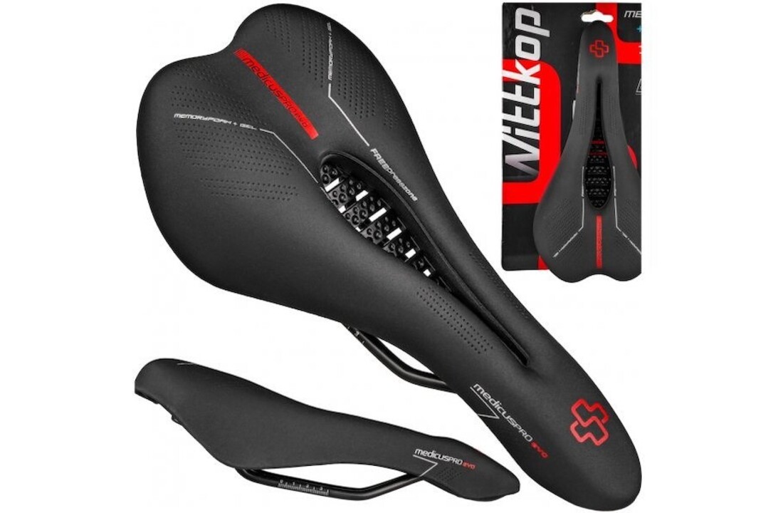 Wittkop Medicus Pro Evo 7.0 Unisex MTB Fietszadel - Memory Foam Met Gel Inleg Zadel