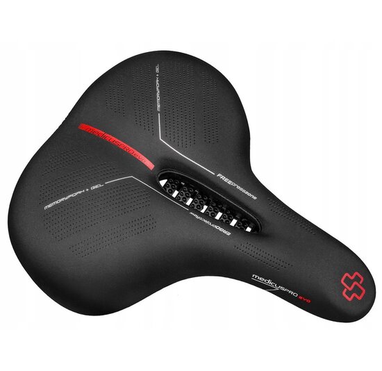 Wittkop Medicus Pro Evo 3.0 City Unisex Fietszadel - Memory Foam Met Gel Inleg Zadel