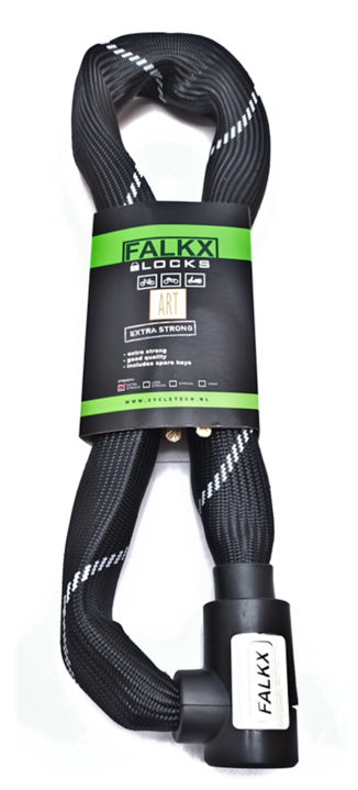 Falkx Kettingslot Luxe Slotkop - Art2 Goedgekeurd - 90 CM - Zwart