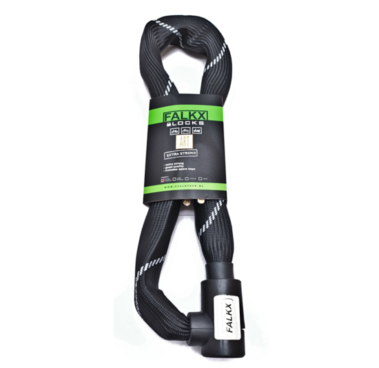 Falkx Kettingslot Luxe Slotkop - Art2 Goedgekeurd - 90 CM - Zwart