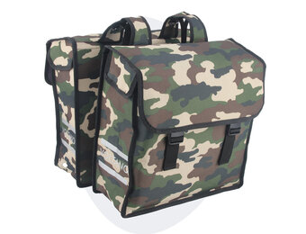 Voltano Dubbele Fietstas Army Green - Groen