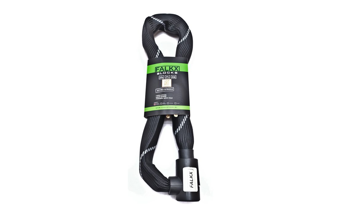 Falkx Kettingslot - Art2 Goedgekeurd - 110 CM - Zwart