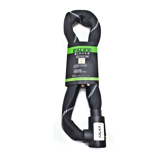Falkx Kettingslot - Art2 Goedgekeurd - 110 CM - Zwart