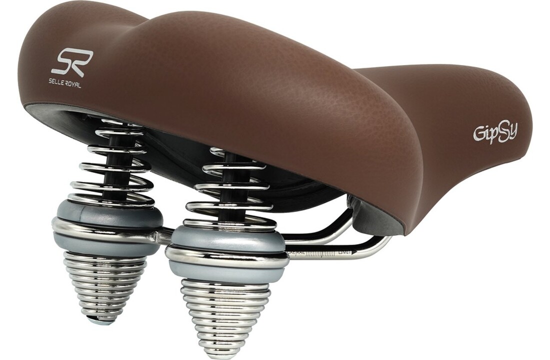 Selle Royal Gipsy Drifter Fietszadel - Donker Bruin - Unisex