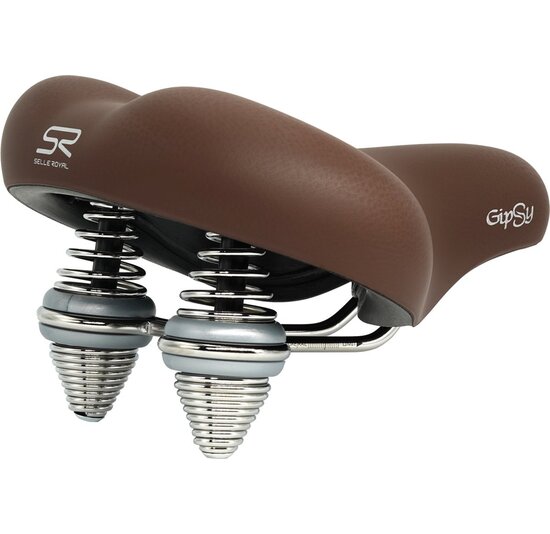 Selle Royal Gipsy Drifter Fietszadel - Donker Bruin - Unisex