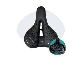 Voltano Dames Fietszadel - Zwart