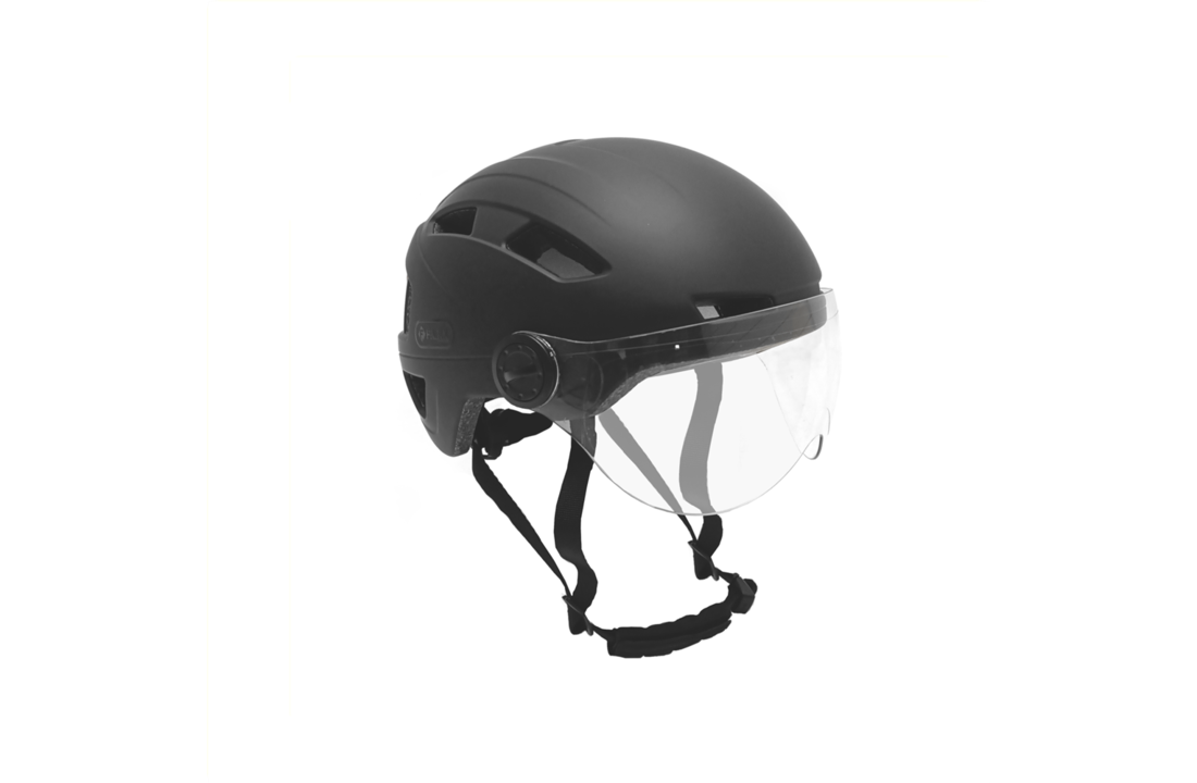 Falkx Snorscooter / Speed pedelec Helm Met Vizier - Mat Zwart