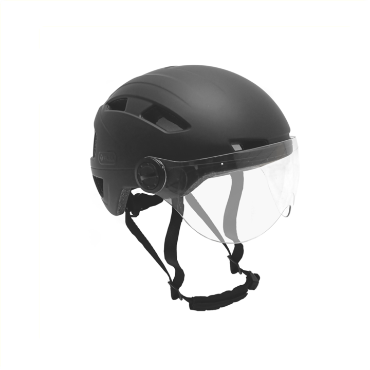 Falkx Snorscooter / Speed pedelec Helm Met Vizier - Mat Zwart