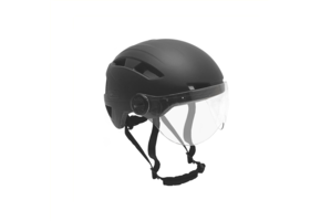 Falkx Snorscooter / Speed pedelec Helm Met Vizier - Mat Zwart
