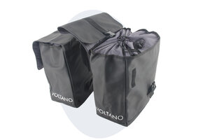 Voltano Dubbele Fietstas Urban - Zwart