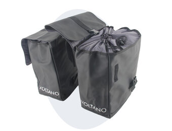 Voltano Dubbele Fietstas Urban - Zwart