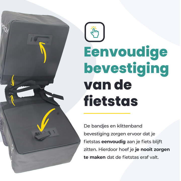 Voltano Dubbele Fietstas Urban - Zwart - 30 Liter - 100% Waterdicht - Afsluitbaar