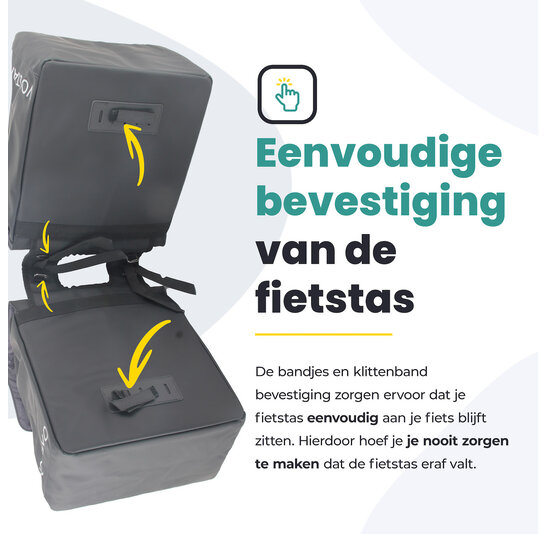 Voltano Dubbele Fietstas Urban - Zwart - 30 Liter - 100% Waterdicht - Afsluitbaar