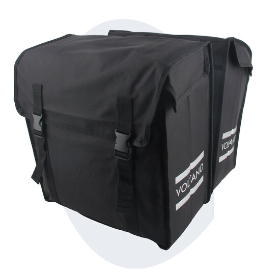 Voltano Dubbele Fietstas XXL - Zwart - 60 Liter