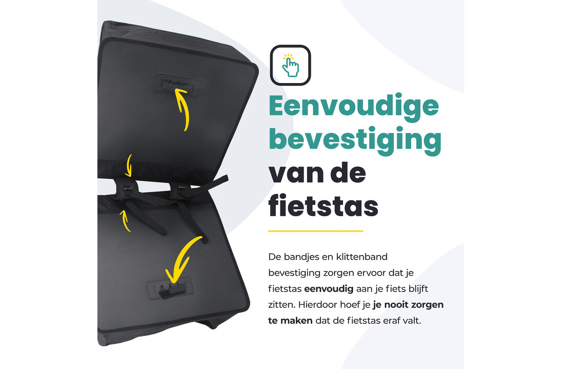 Voltano Dubbele Fietstas XXL - Zwart - 60 Liter