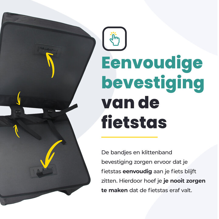 Voltano Dubbele Fietstas XXL - Zwart - 60 Liter