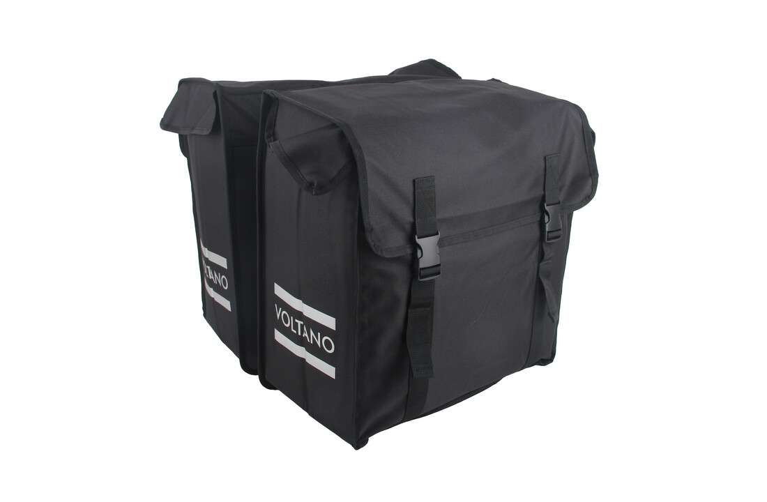 Voltano Dubbele Fietstas XXL - Zwart - 60 Liter