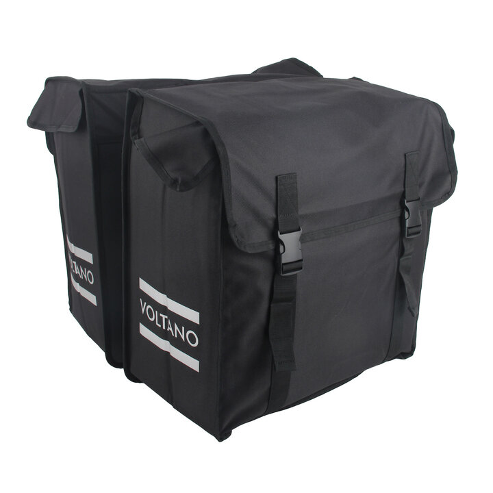 Voltano Dubbele Fietstas XXL - Zwart - 60 Liter