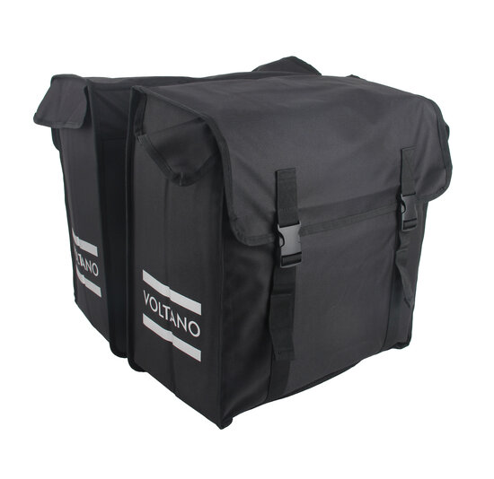 Voltano Dubbele Fietstas XXL - Zwart - 60 Liter