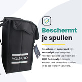 Voltano Dubbele Fietstas XXL - Zwart - 60 Liter