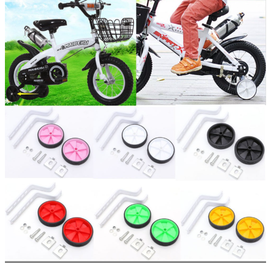 Voltano Zijwieltjes – Roze – 12-20 Inch