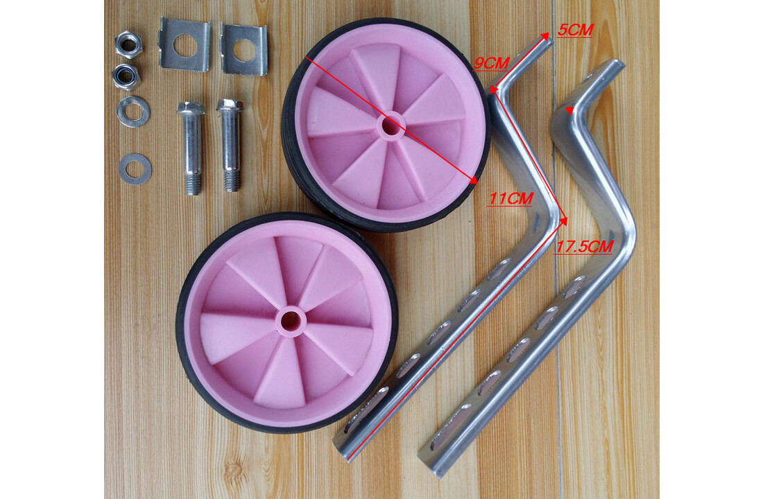 Voltano Zijwieltjes – Roze – 12-20 Inch
