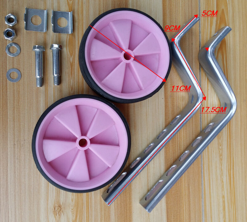 Voltano Zijwieltjes – Roze – 12-20 Inch