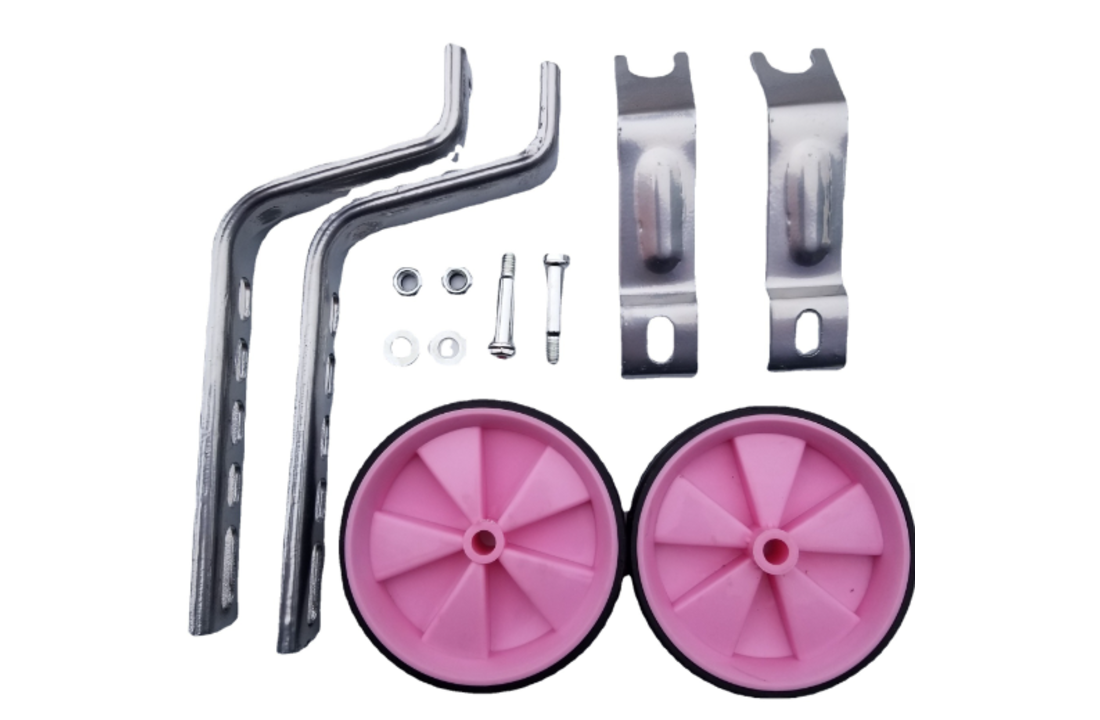 Voltano Zijwieltjes – Roze – 12-20 Inch