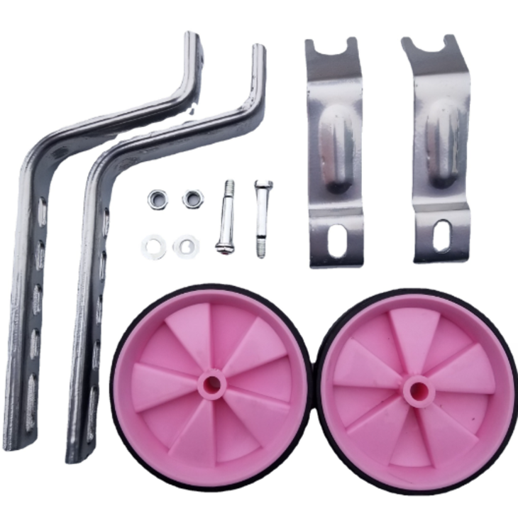 Voltano Zijwieltjes – Roze – 12-20 Inch