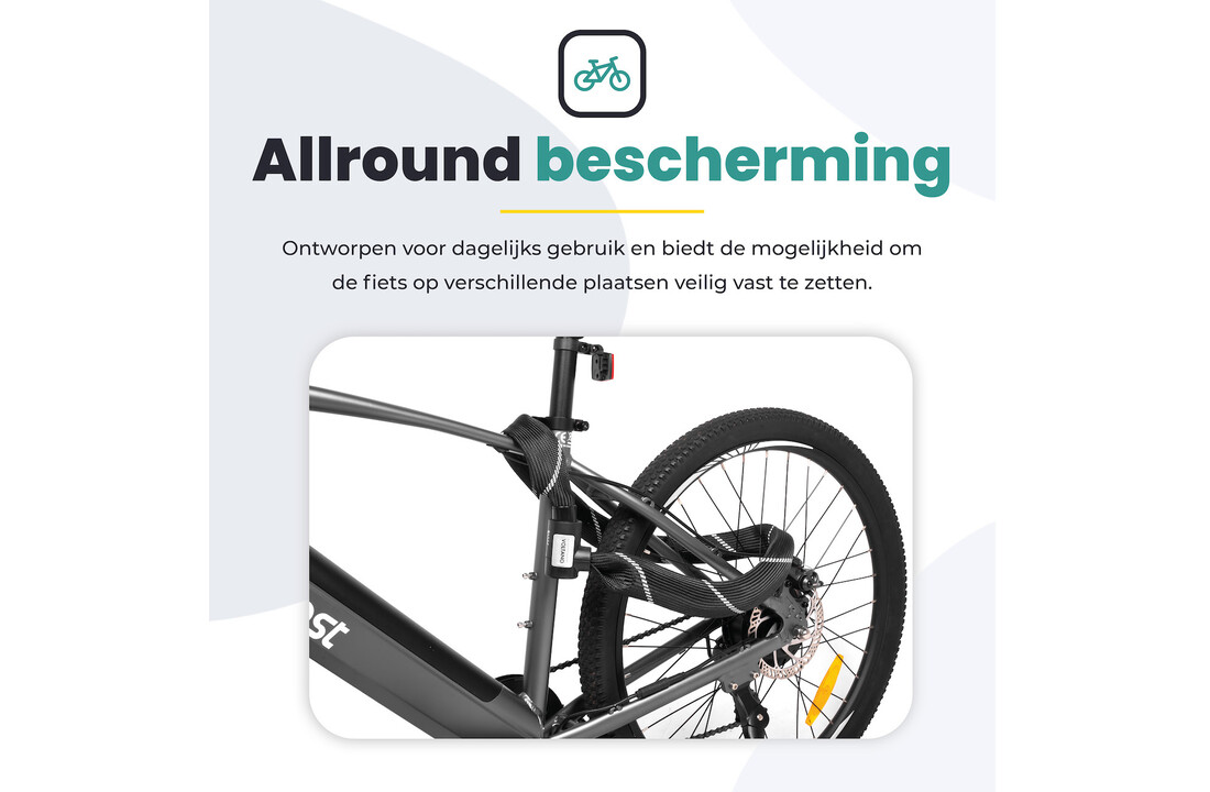 Voltano ART2 Kettingslot - Zwart - 120 CM - ART 2 Slot