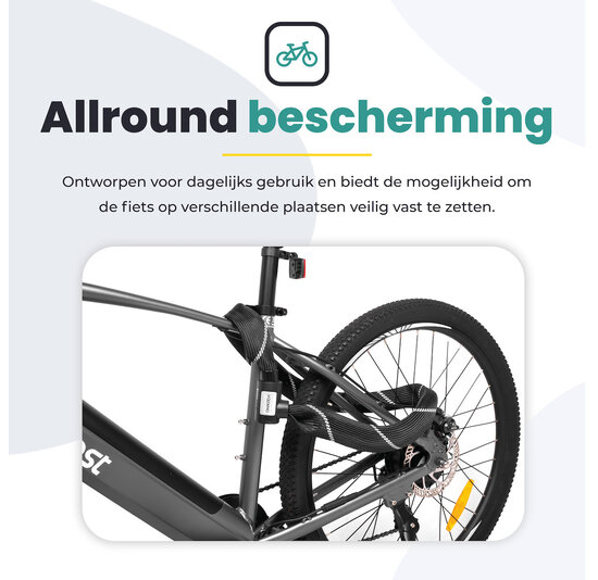 Voltano ART2 Kettingslot - Zwart - 120 CM - ART 2 Slot