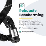 Voltano ART2 Kettingslot - Zwart - 120 CM - ART 2 Slot