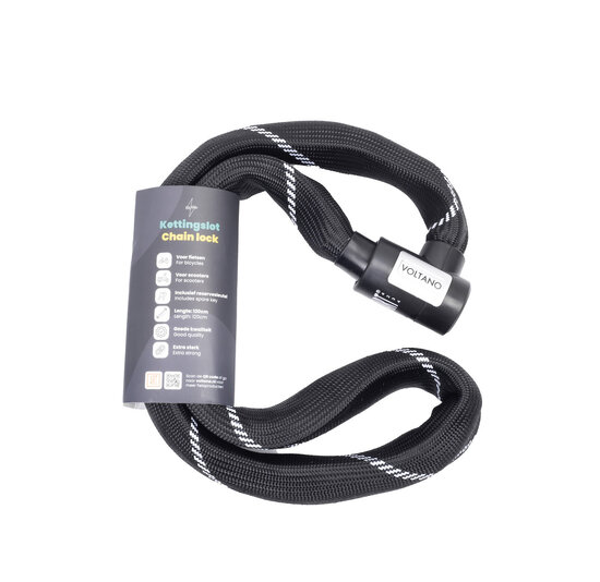 Voltano ART2 Kettingslot - Zwart - 120 CM - ART 2 Slot