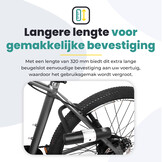 Voltano Beugelslot ART4 - Zwart - Gratis Framehouder - 180 x 320 MM