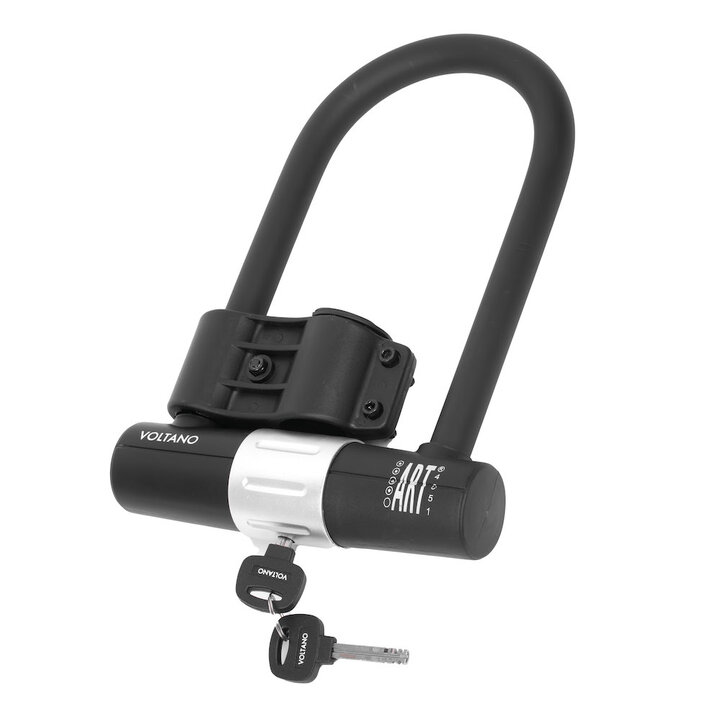 Voltano Beugelslot ART4 - Zwart - Gratis Framehouder - 180 x 320 MM