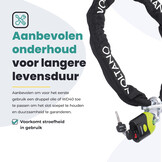 Voltano ART4 Kettingslot - Zwart - 130 CM - ART 4 Slot