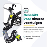 Voltano ART4 Kettingslot - Zwart - 130 CM - ART 4 Slot