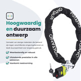 Voltano ART4 Kettingslot - Zwart - 130 CM - ART 4 Slot