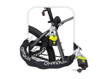 Voltano ART4 Kettingslot - Zwart - 130 CM